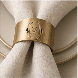 Generated napkin ring mockup