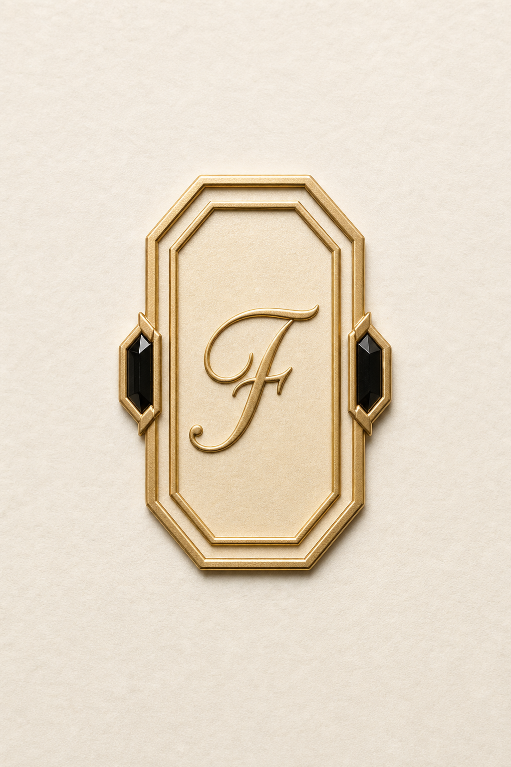 Photorealistic golden FEDORENKO family crest