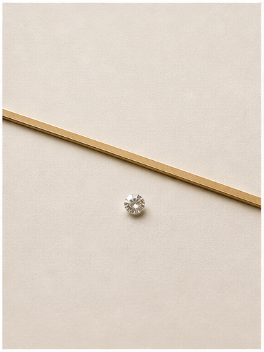 Minimal ivory and gold composition